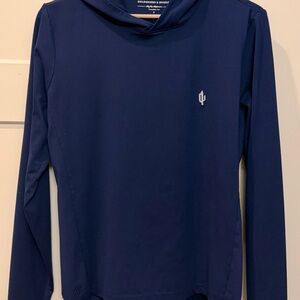 Holderness & Bourne Men’s Small Hoodie Navy Blue w/ Cactus